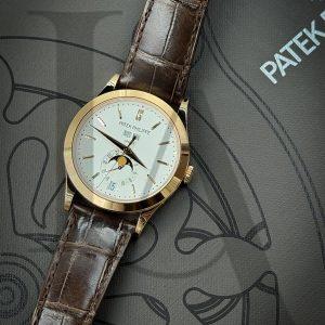 Patek Philippe年曆腕錶 | 玫瑰金 | 38.5mm | 乳白色錶面，金質立體時標| 5396R-011