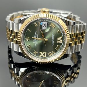 Rolex Datejust 36 | 126233-0025 | 橄欖綠色鑲鑽錶面