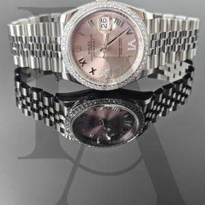 Rolex Datejust 36 | 126284RBR-0057 | 鑲鑽粉紅色錶面