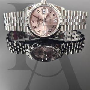 Rolex Datejust 36 | 126234-0065 | 粉色鑲鑽錶面